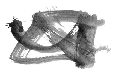 Siyah fırça darbesi ve doku. Grunge soyut elle boyanmış elementler. Altı çizili ve sınır tasarımı.