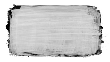 Siyah fırça darbesi ve doku. Grunge vektör soyut el boyalı element. Altı çizili ve sınır tasarımı.