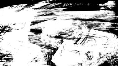 beyaz arkaplanda siyah grunge mürekkep fırça darbeleri