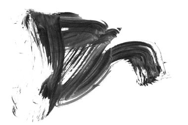 Siyah fırça darbesi ve doku. Grunge soyut elle boyanmış elementler. Altı çizili ve sınır tasarımı.