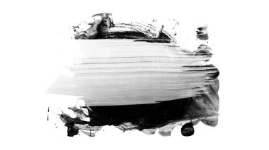 Siyah fırça darbesi ve doku. Grunge soyut elle boyanmış elementler. Altı çizili ve sınır tasarımı.