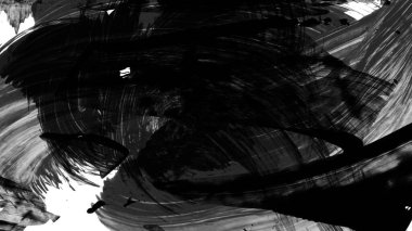 Siyah fırça darbesi dokusu. Grunge soyut elle boyanmış element. 