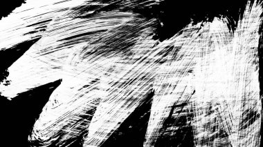 Siyah fırça darbesi ve doku. Grunge soyut elle boyanmış elementler. 