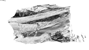 Siyah fırça darbesi dokusu. Grunge soyut elle boyanmış element. 