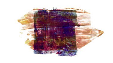 Siyah ve renkli boya karışımı, fırça darbesi ve doku. Grunge soyut elle boyanmış elementler. 