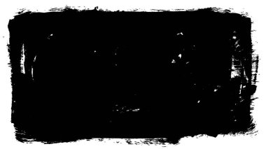 Siyah fırça darbesi ve doku. Grunge vektör soyut el boyalı element. Altı çizili ve sınır tasarımı.