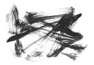 soyut fırça darbeleri, vektör illüstrasyonu