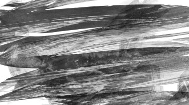 Siyah fırça darbesi ve doku. Grunge soyut elle boyanmış elementler. 