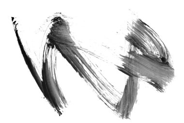 Siyah fırça darbesi ve doku. Grunge soyut elle boyanmış elementler. Altı çizili ve sınır tasarımı.