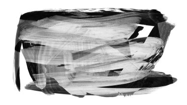 Siyah fırça darbesi ve doku. Grunge soyut elle boyanmış elementler. Altı çizili ve sınır tasarımı.