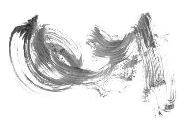 Siyah fırça darbesi ve doku. Grunge soyut elle boyanmış elementler. Altı çizili ve sınır tasarımı.