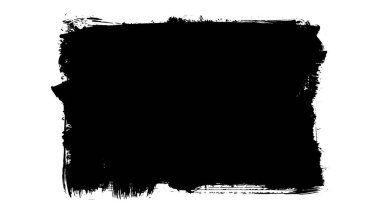 beyaz arkaplanda siyah mürekkep fırçası darbeleri