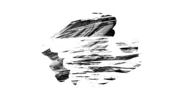 Siyah fırça darbesi ve doku. Grunge soyut elle boyanmış elementler. 