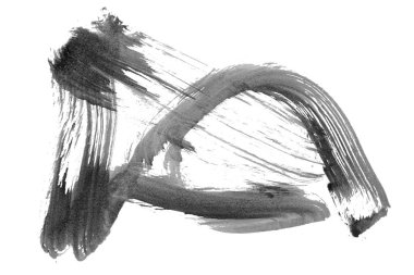 Siyah fırça darbesi ve doku. Grunge soyut elle boyanmış elementler. Altı çizili ve sınır tasarımı.