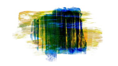 Siyah ve renkli boya karışımı, fırça darbesi ve doku. Grunge soyut elle boyanmış elementler. 