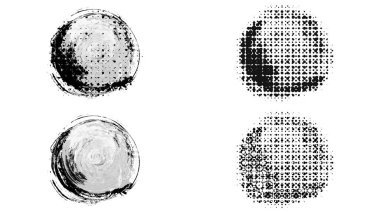 Siyah fırça darbesi ve doku. Grunge soyut elle boyanmış elementler. 