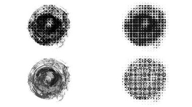 Siyah fırça darbesi ve doku. Grunge soyut elle boyanmış elementler. 