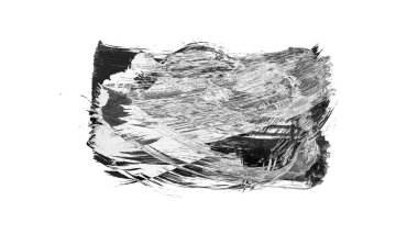 Siyah fırça darbesi ve doku. Grunge soyut elle boyanmış elementler. Altı çizili ve sınır tasarımı.