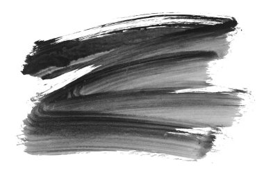 Siyah fırça darbesi ve doku. Grunge soyut elle boyanmış elementler. Altı çizili ve sınır tasarımı.