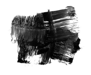 Siyah fırça darbesi ve doku. Grunge vektör soyut el boyalı element. Altı çizili ve sınır tasarımı.