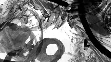 Siyah fırça darbesi dokusu. Grunge soyut elle boyanmış element. 