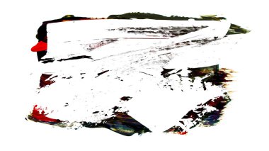 Siyah fırça darbesi ve doku. Grunge soyut elle boyanmış elementler. Altı çizili ve sınır tasarımı.