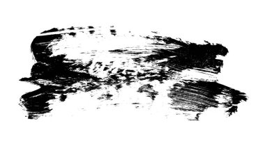Mürekkep fırçası darbeleri beyaza izole edilmiş. vektör illüstrasyonu.
