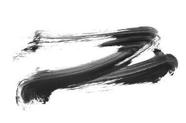 Siyah fırça darbesi ve doku. Grunge soyut elle boyanmış elementler. Altı çizili ve sınır tasarımı.