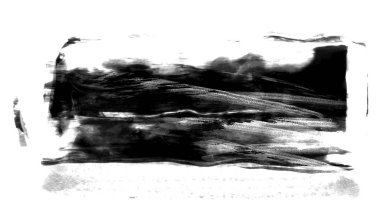 Mürekkep fırçası darbeleri beyaza izole edilmiş. vektör illüstrasyonu.