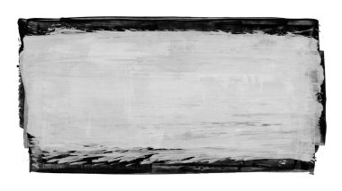 Siyah fırça darbesi dokusu. Grunge soyut elle boyanmış element. 