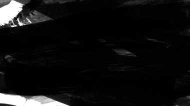 Siyah fırça darbesi dokusu. Grunge soyut elle boyanmış element.