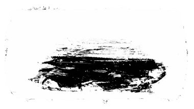 Siyah fırça darbesi ve doku. Grunge vektör soyut el boyalı element. Altı çizili ve sınır tasarımı.