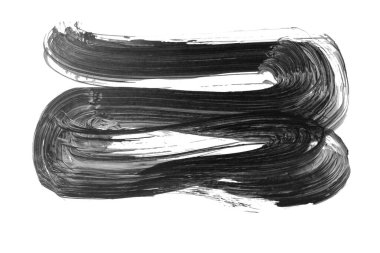 siyah mürekkep fırçası vuruşu. resimleme.