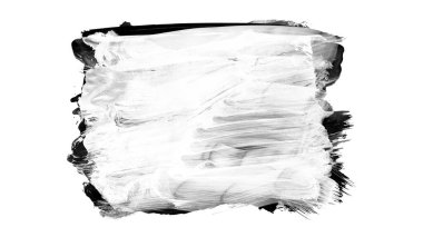 Siyah fırça darbesi ve doku. Grunge vektör soyut el boyalı element. Altı çizili ve sınır tasarımı.