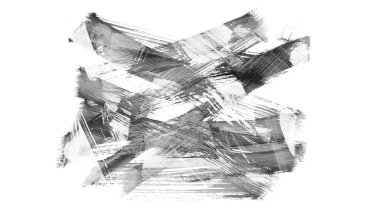 Siyah fırça darbesi ve doku. Grunge vektör soyut el boyalı element. Altı çizili ve sınır tasarımı.