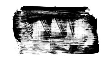 siyah mürekkep fırçası vuruşu. vektör illüstrasyonu.