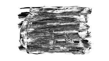 Siyah fırça darbesi ve doku. Grunge vektör soyut el boyalı element. Altı çizili ve sınır tasarımı.