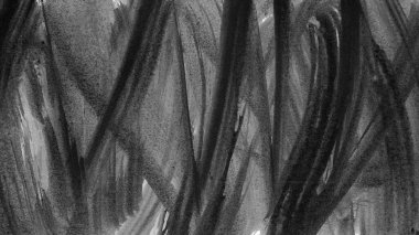 Siyah fırça darbesi ve doku. Grunge soyut elle boyanmış elementler. Altı çizili ve sınır tasarımı.