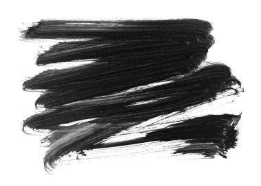 siyah mürekkep fırçası vuruşu. resimleme.