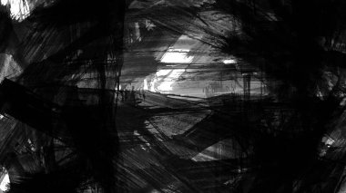 Siyah fırça darbesi ve doku. Grunge vektör soyut el boyalı element. Altı çizili ve sınır tasarımı.