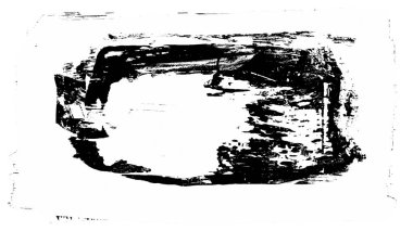 Siyah fırça darbesi ve doku. Grunge vektör soyut el boyalı element. Altı çizili ve sınır tasarımı.