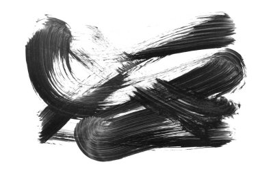 siyah mürekkep fırçası vuruşu. resimleme.
