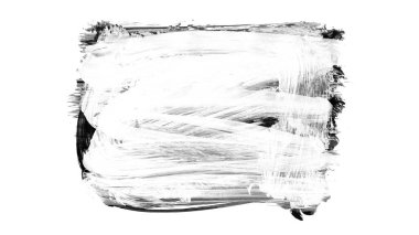 Siyah fırça darbesi ve doku. Grunge vektör soyut el boyalı element. Altı çizili ve sınır tasarımı.