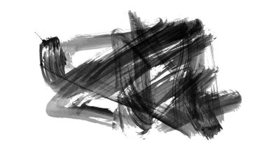 siyah mürekkep fırçası vuruşu. resimleme.