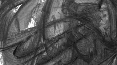 Siyah fırça darbesi ve doku. Grunge soyut elle boyanmış elementler. Altı çizili ve sınır tasarımı.