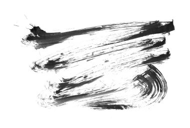 siyah mürekkep fırçası vuruşu. resimleme.