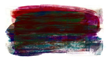 Siyah ve renkli boya karışımı, fırça darbesi ve doku. Grunge soyut elle boyanmış elementler. 