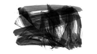 siyah mürekkep fırçası vuruşu. resimleme.