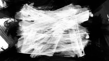 Siyah fırça darbesi ve doku. Grunge vektör soyut el boyalı element. Altı çizili ve sınır tasarımı.