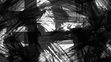 Siyah fırça darbesi ve doku. Grunge vektör soyut el boyalı element. Altı çizili ve sınır tasarımı.